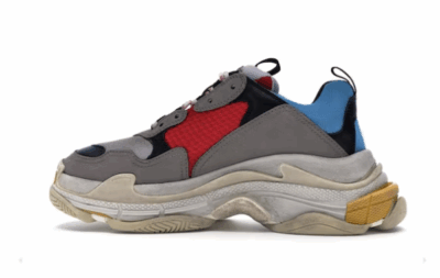 TRIPLE S GREY RED BLUE