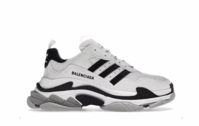 TRIPLE S WHITE BLACK