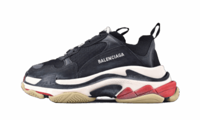 TRIPLE S BLACK RED