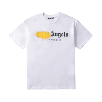 T-SHIRT PALM ANGLS – WHITE/YELLOW