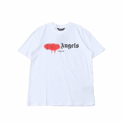 T-SHIRT PALM ANGLS – WHITE/RED
