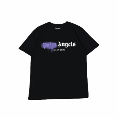 T-SHIRT PALM ANGLS – BLACK/PURPLE