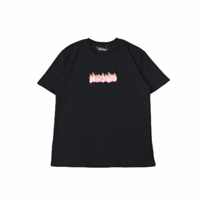 T-SHIRT PALM ANGLS FLAME – BLACK