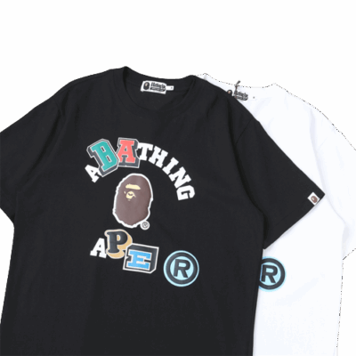 T-SHIRT BAPE – BLACK/WHITE 1