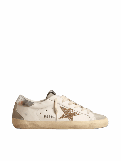GOLDEN GOOSE STELLA IN GLITTER ORO