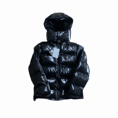 SHINY BLACK IRONGATE JACKET DETACHABLE