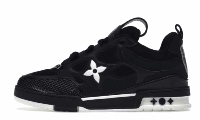 .Skate Sneaker Black White