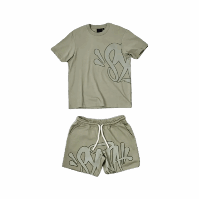 SYNA WORLD LOGO T-SHIRT – SHORT SET – SAGE/KHAKI