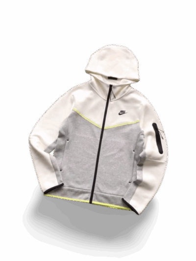 NK TECH FLEECE – WHITE/GREY (completa)