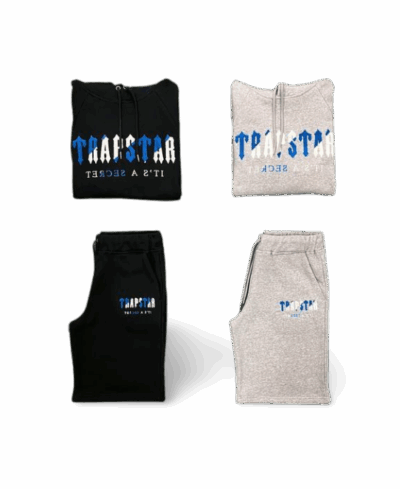 CHENILLE DECODED HOODIE TRACKSUIT-DAZZING BLUE
