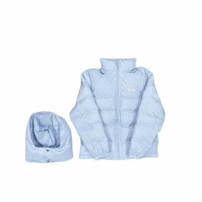 ICE BLUE HYPERDRIVE DETACHABLE HOOD PUFFER