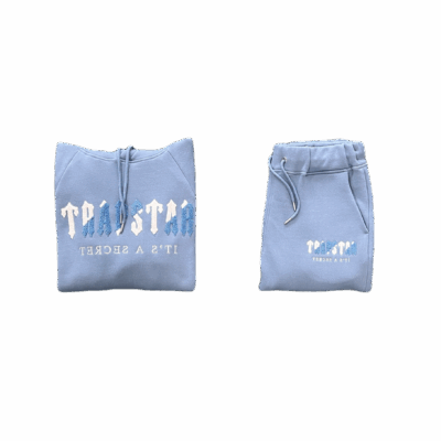CHENILLE DECODED HOODED TRACKSUIT-CITADEL/WHITE