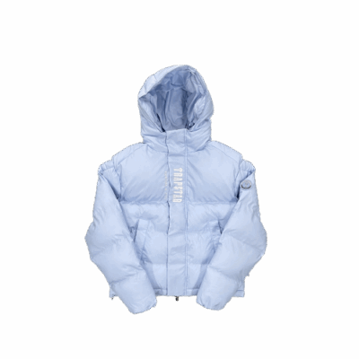 DECODED HOODED PUFFER 2.0 JACKET – ICE BLUE