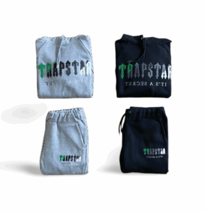 CHENILLE DECODED HOODIE TRACKSUIT-GREEN