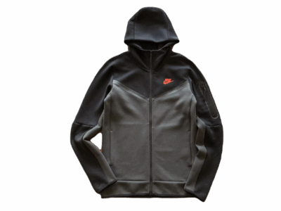 NK TECH FLEECE – BLACK/DARK GREY (completa)