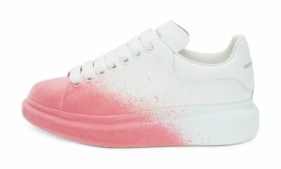 Oversize Bianco Rosa Velvet Spray (donna)