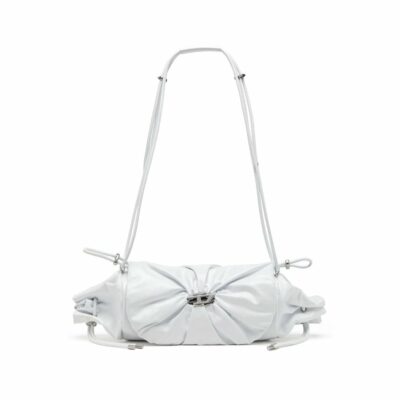 Borsa a tracolla Scrunch-D/ Bianca / Nera