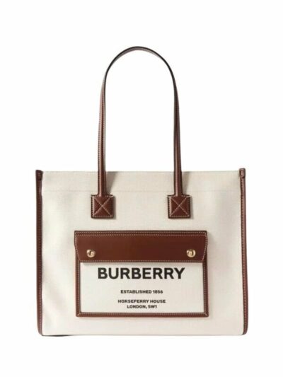Borsa Freya Tote Crema/Nero 33 cm