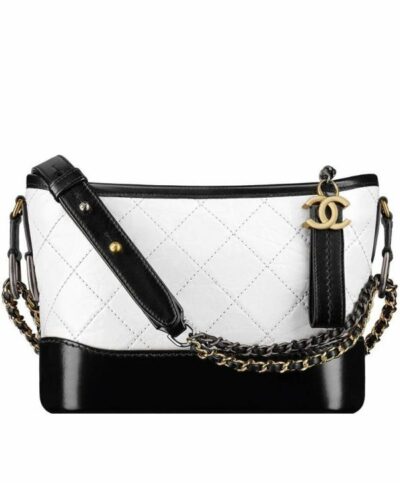 Gabrielle Hobo Bianco/Nero 20/28 cm
