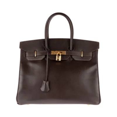 35 Courchevel leather coffee color