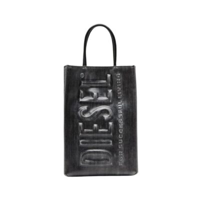 DSL 3D logo-embossed tote bag