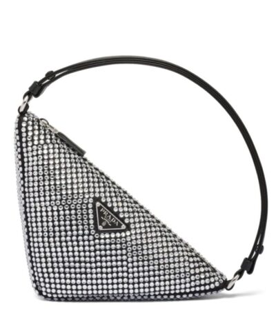 Saffiano Triangle Argento 25 cm